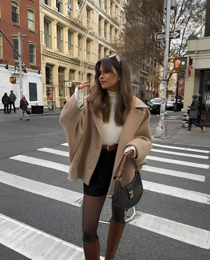 Lizzy | Trendy oversized wool coat