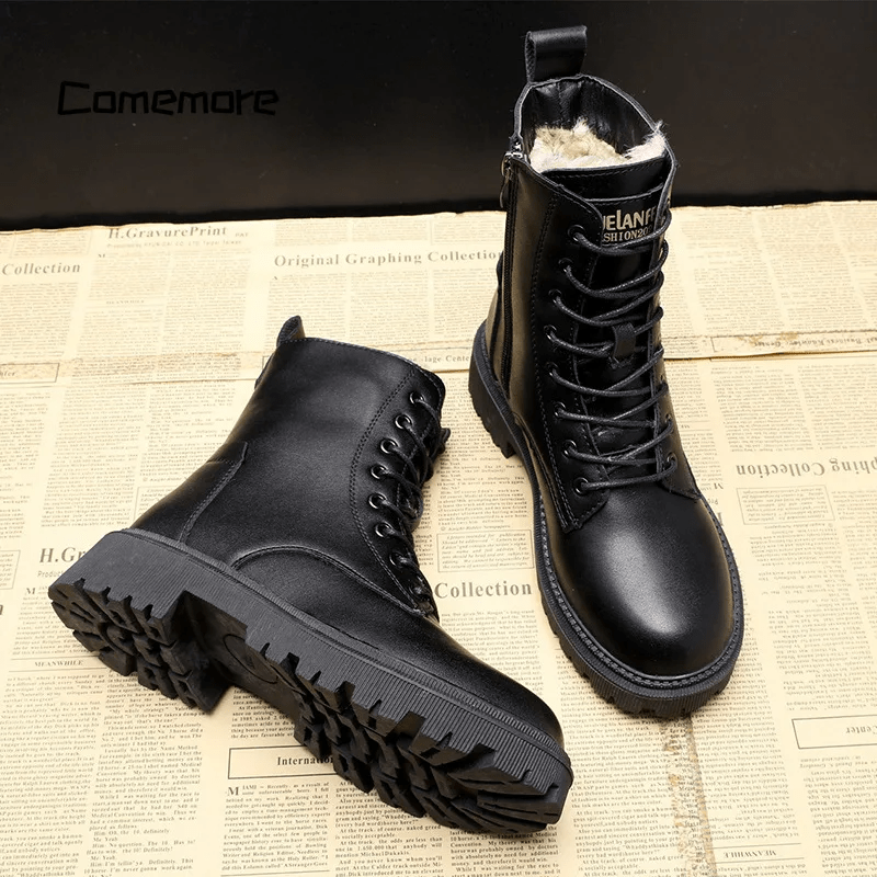 Andrea | Luxury winter boots in black leather