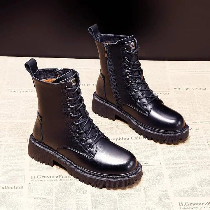 Andrea | Luxury winter boots in black leather